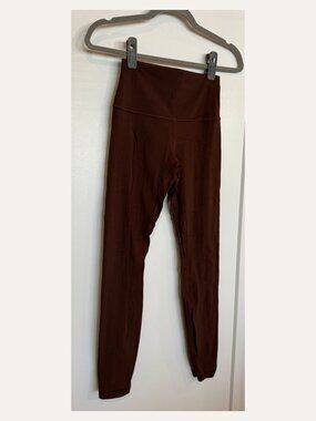 Lululemon Align High Rise Leggings 28” Chocolate Brown Size 4